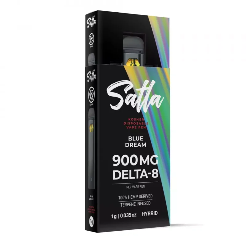 Blue Dream Vape Pen - Delta 8 - Disposable - Satla - 900mg - Image 2