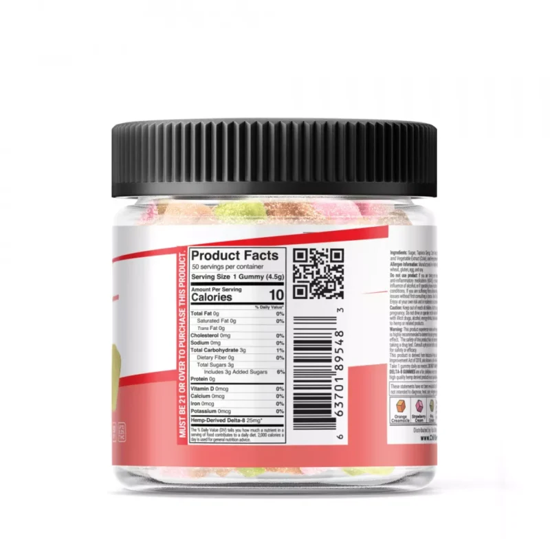Chill Plus Extreme Delta-8 THC Gummies - Cream of the Crop - 1250MG - Image 3
