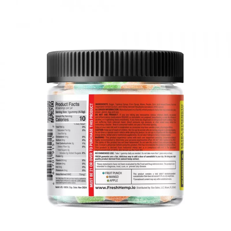 Fruity Blend Gummies - HHC - Fresh Extreme - 3000MG - Image 3