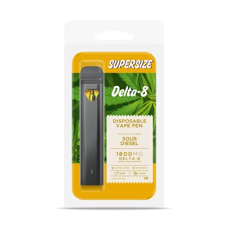 Sour Diesel Vape Pen - Delta 8 - Disposable - Buzz - 1800mg