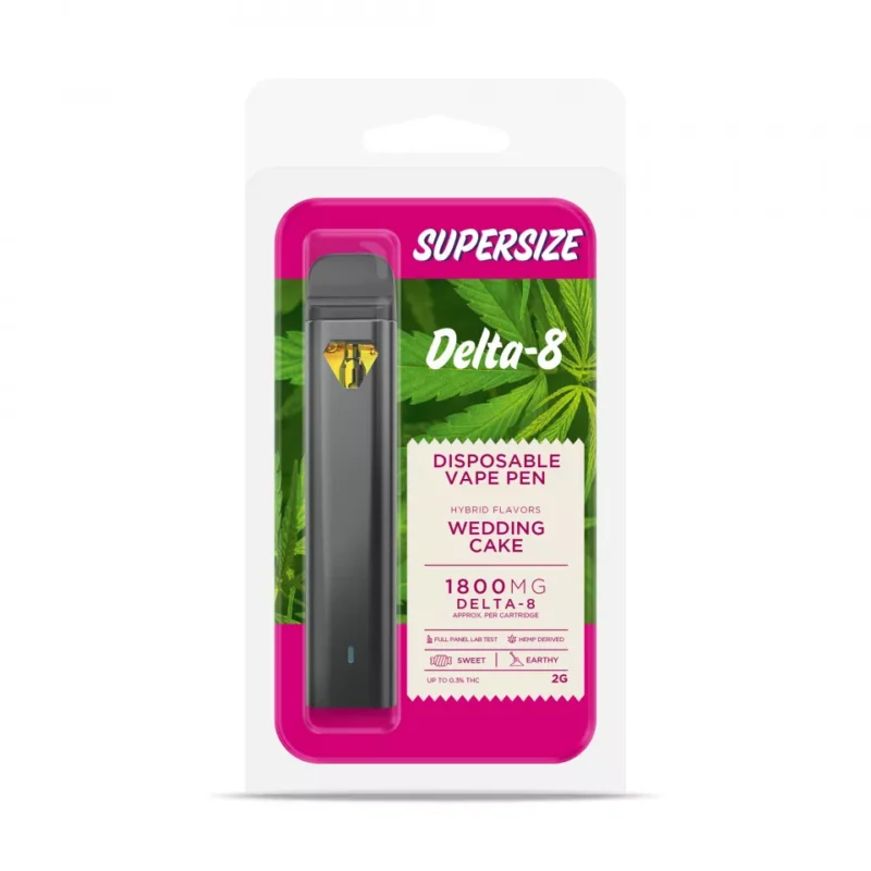 Wedding Cake Vape Pen - Delta 8 - Disposable - Buzz - 1800mg